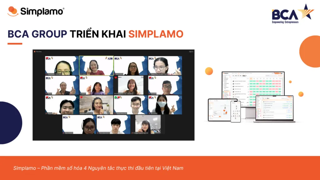 BCA implements Simplamo software