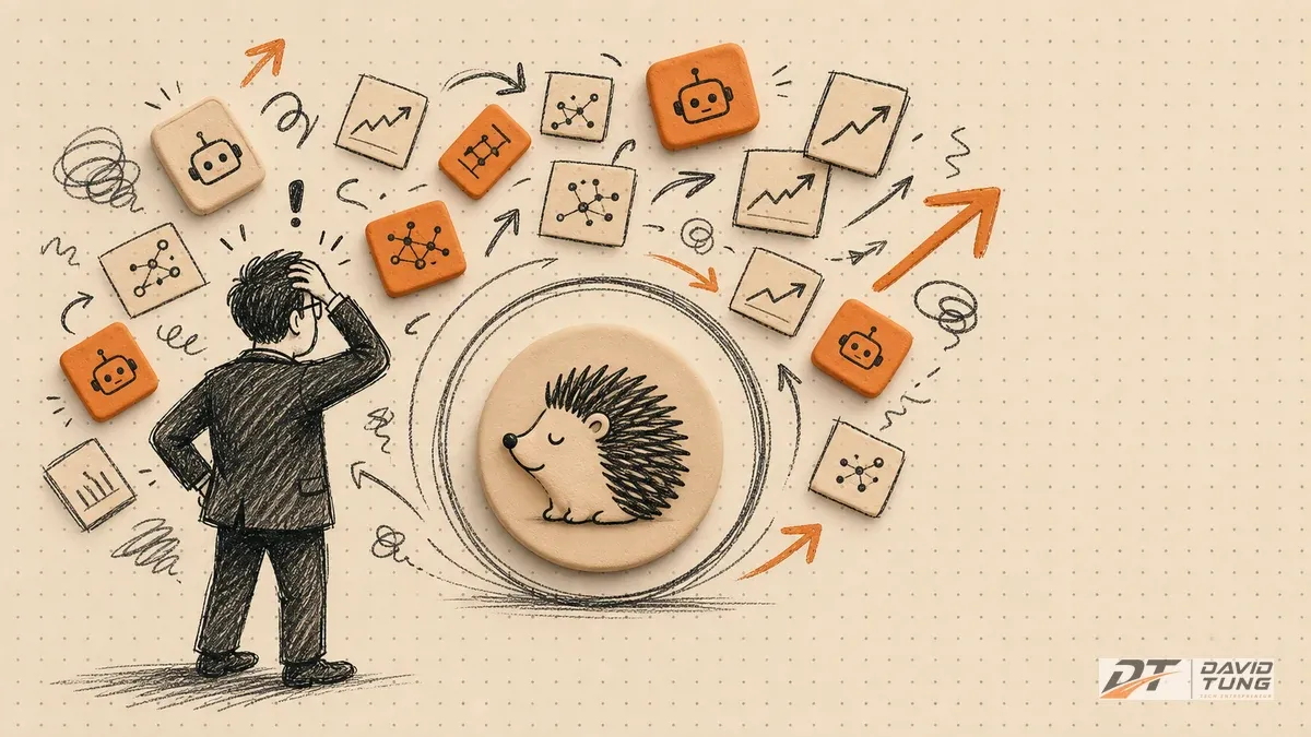 A CEO facing many AI and trend opportunities while the core capability must be protected